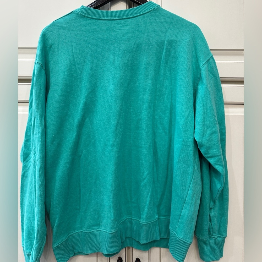 Caribbean Teal Crewneck Sweatshirt - Women - Picture 4 of 5